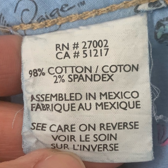 PAIGE Jimmy Jimmy Denim Frayed Hem Cuffed Shorts Size 25 - Picture 15 of 15